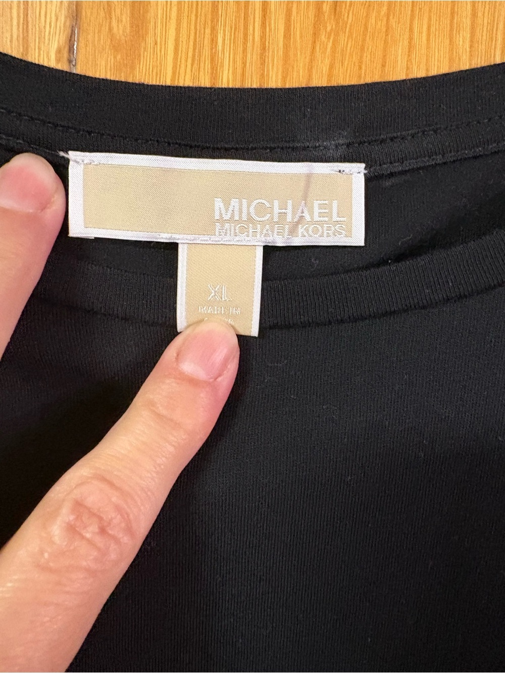 Michael Kors Women’s Black Flutter Sleeve Top - Picture 3 of 5